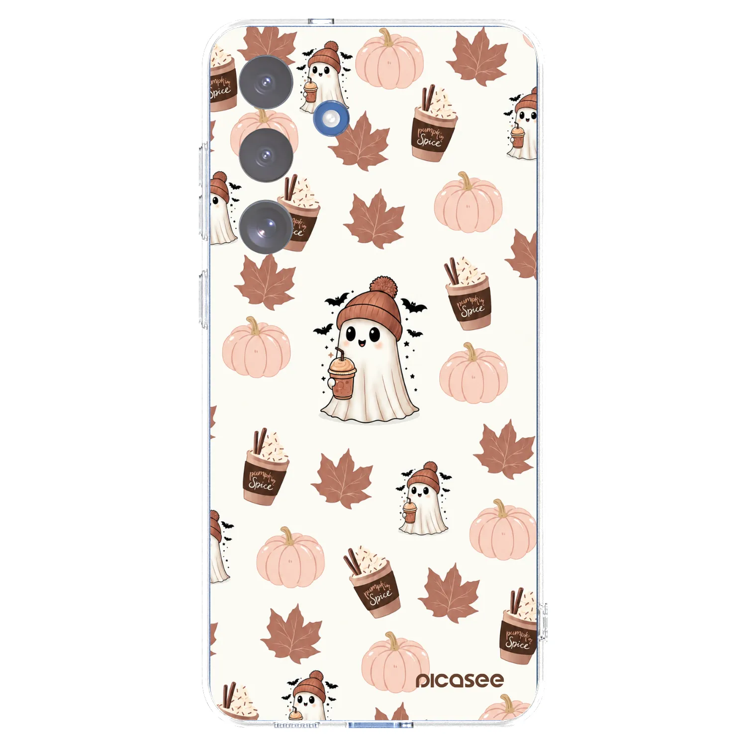 Picasee silikonowe przeźroczyste etui na Samsung Galaxy S25 FE 5G - Pumpkin spice