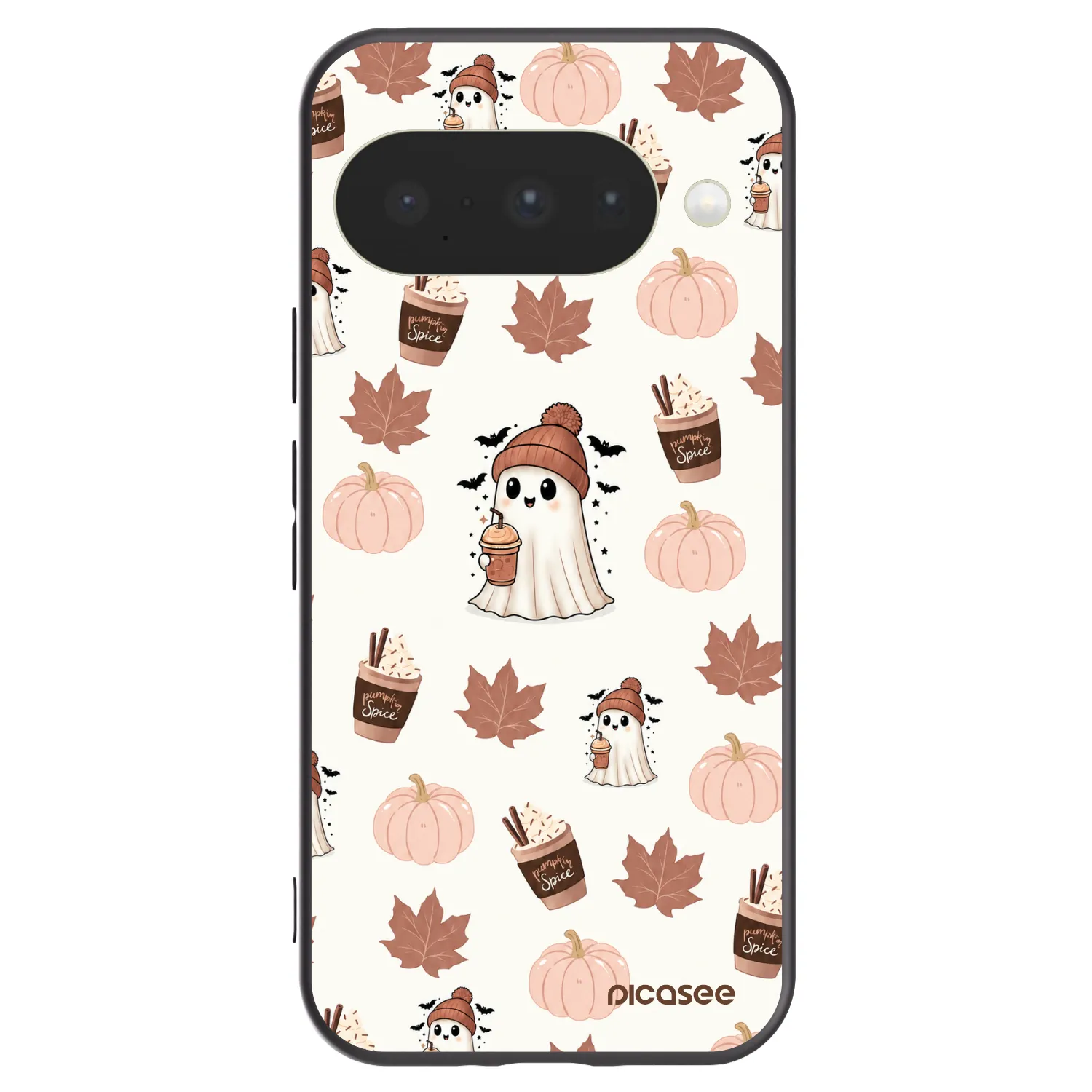 Picasee silikonowe czarne etui na Google Pixel 10 - Pumpkin spice