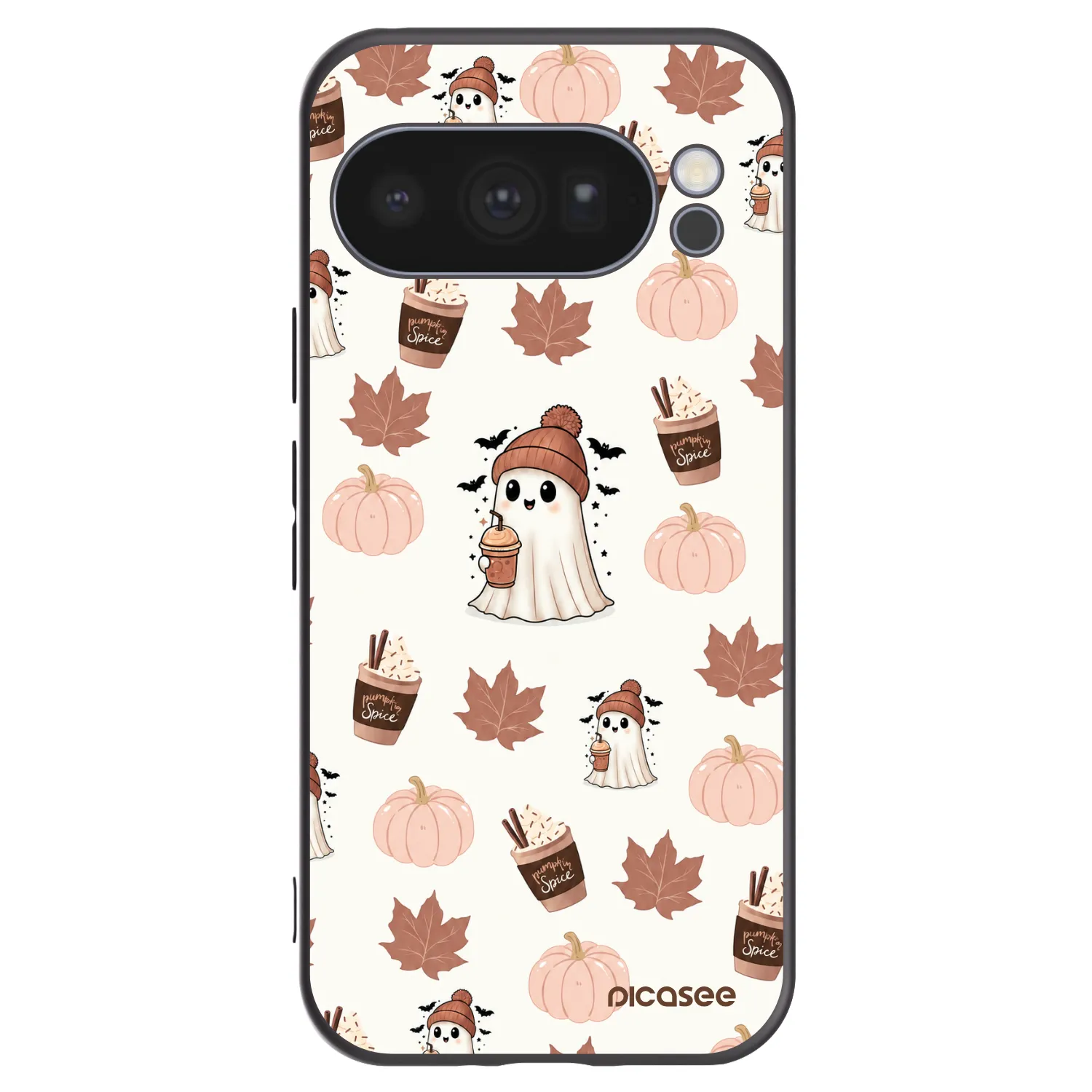 Picasee silikonowe czarne etui na Google Pixel 10 Pro - Pumpkin spice