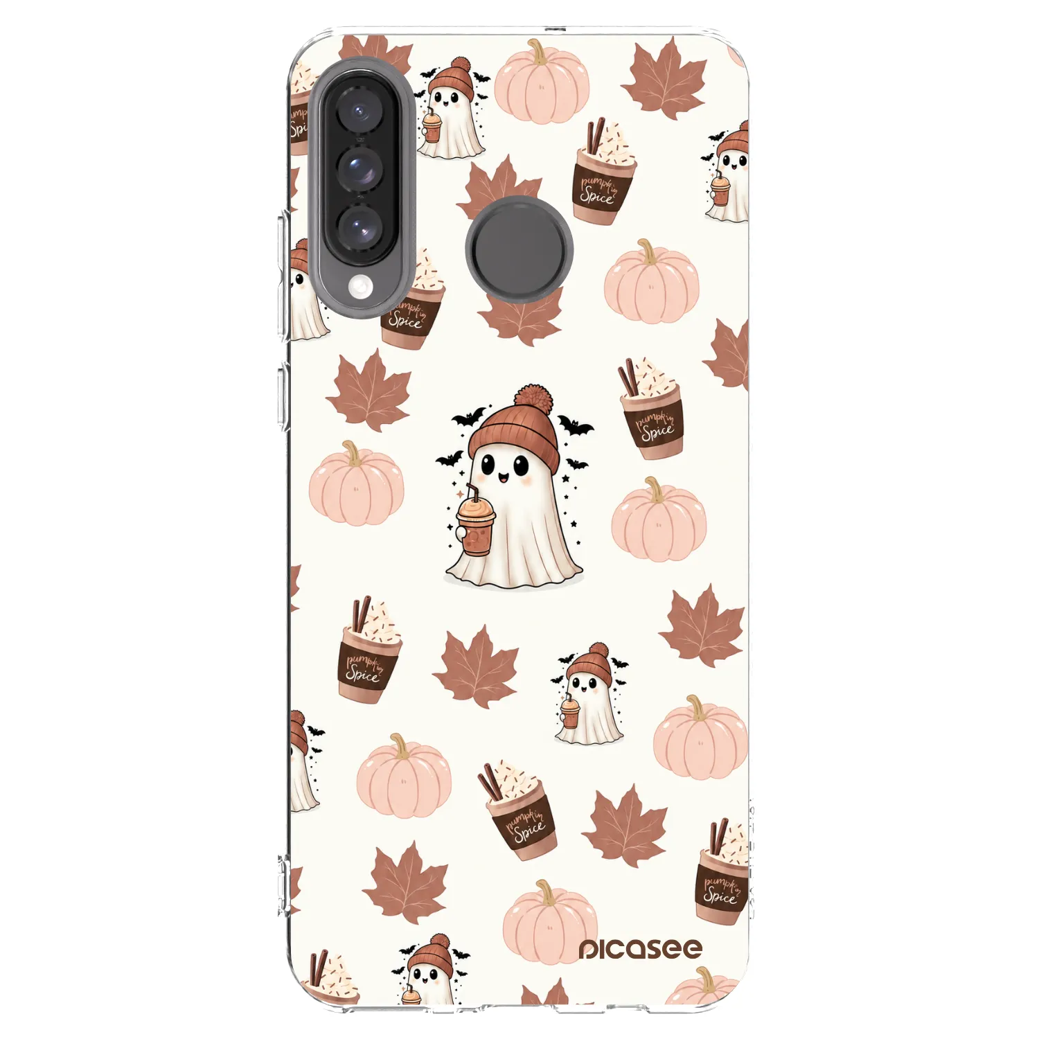 Picasee silikonowe przeźroczyste etui na Huawei P30 Lite - Pumpkin spice