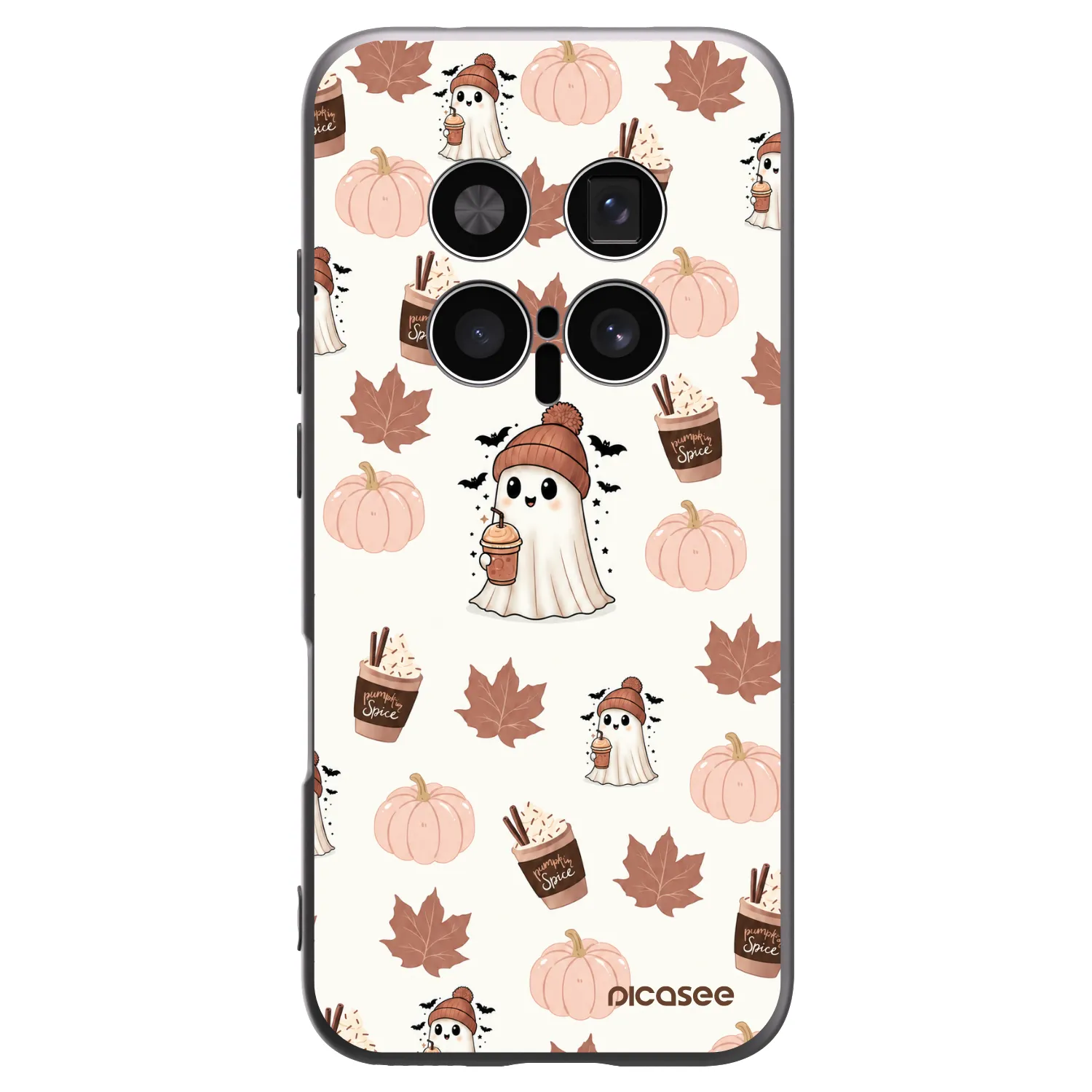 Picasee silikonowe czarne etui na Honor Magic8 Pro 5G - Pumpkin spice