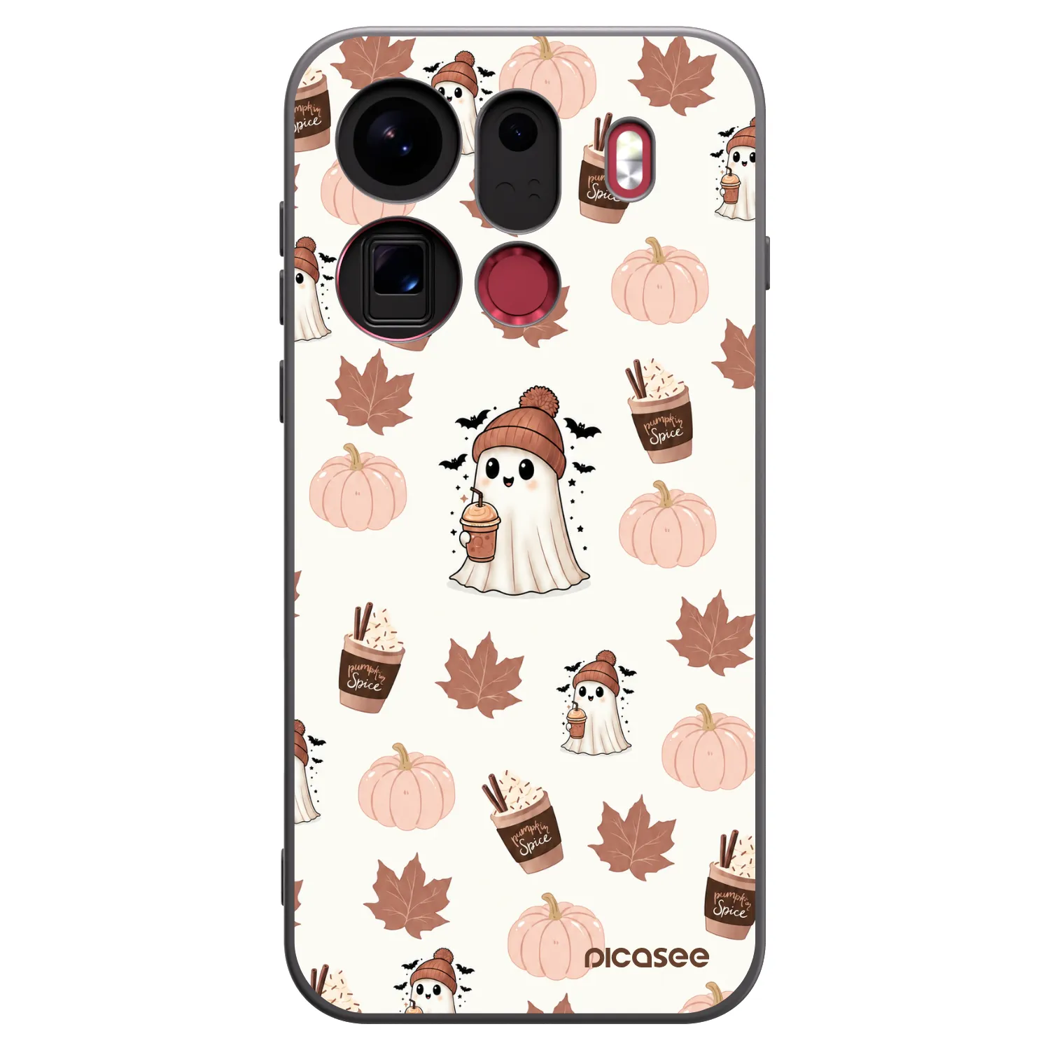 Picasee silikonowe czarne etui na OPPO Find X9 Pro - Pumpkin spice