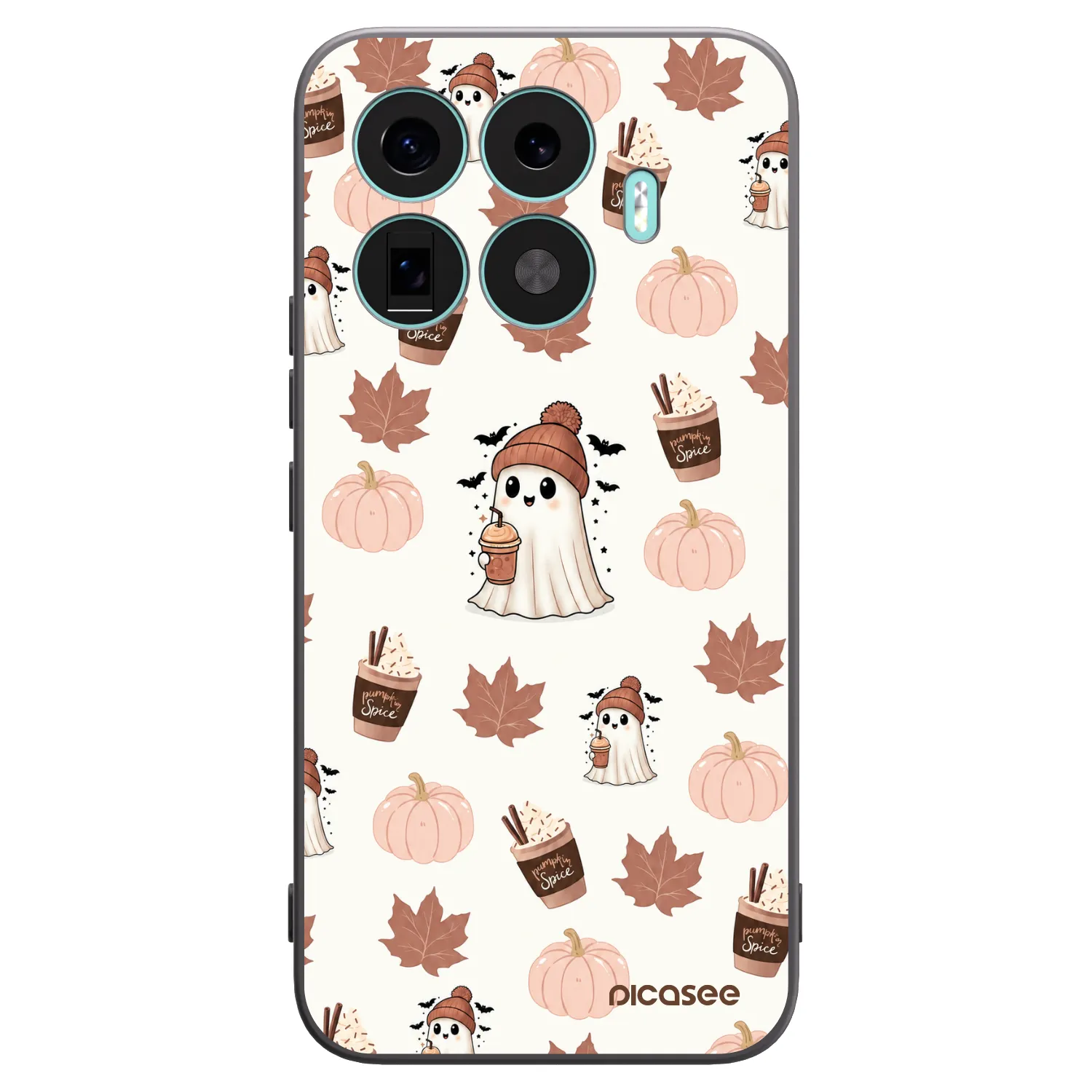 Picasee silikonowe czarne etui na Xiaomi 17T Pro - Pumpkin spice
