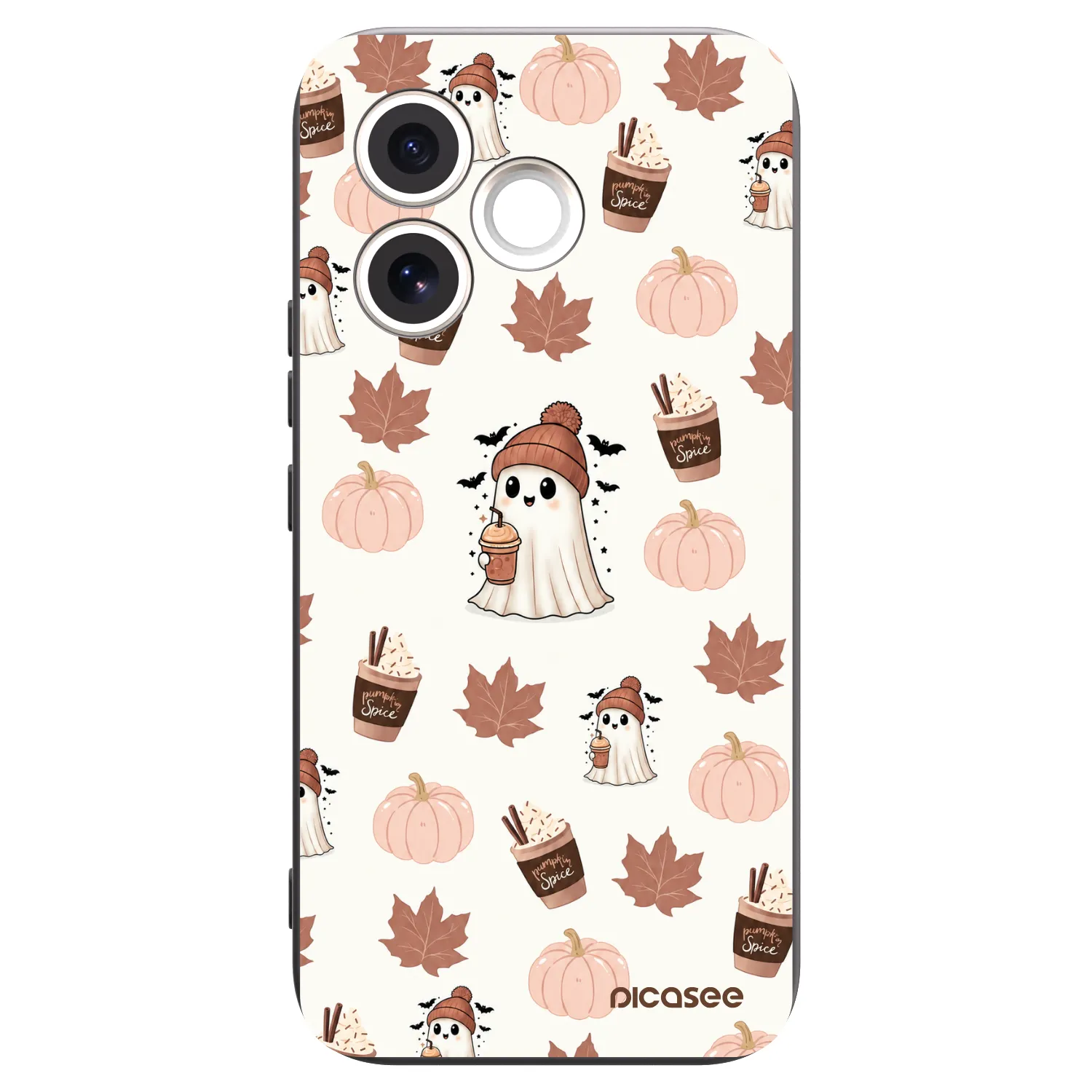 Picasee silikonowe czarne etui na Honor 600 Lite - Pumpkin spice