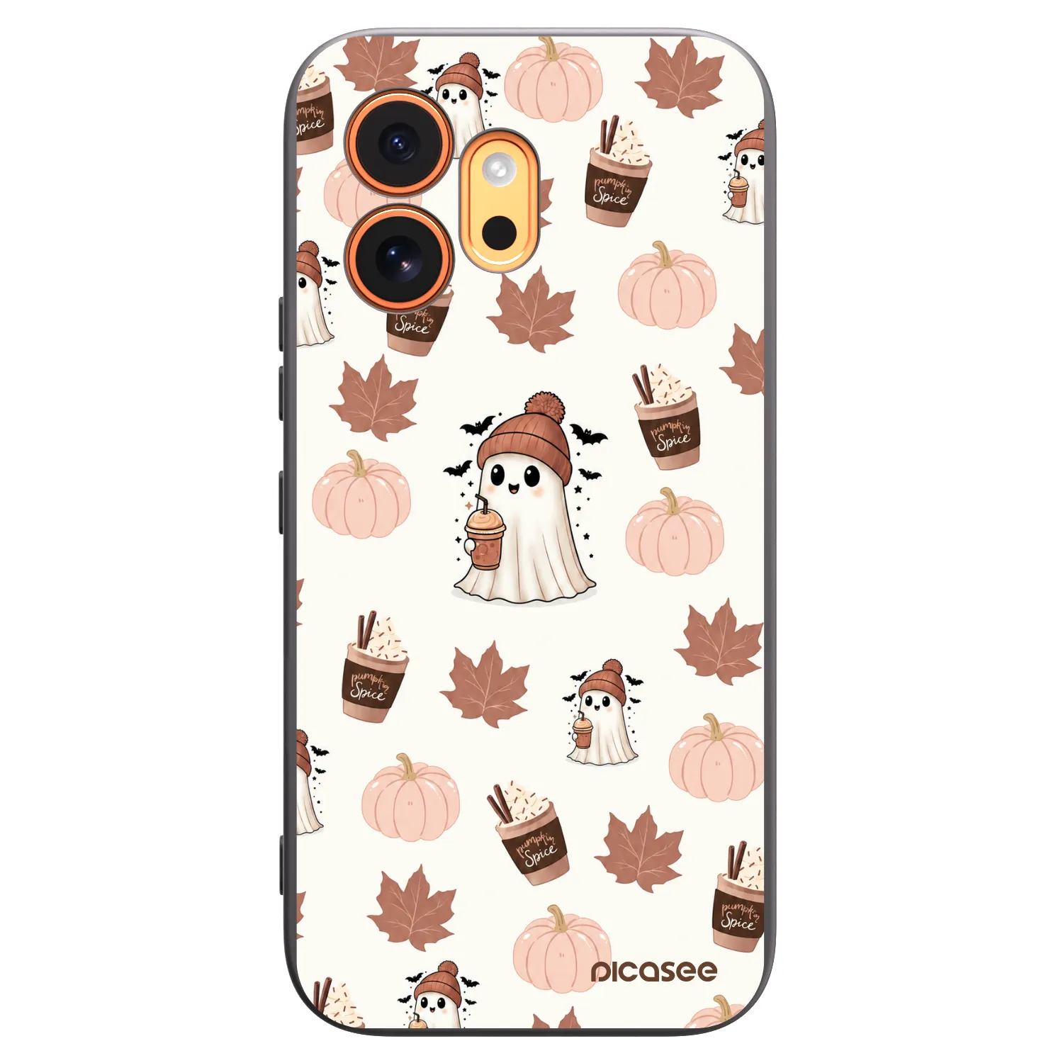 Picasee silikonowe czarne etui na Honor 600 - Pumpkin spice