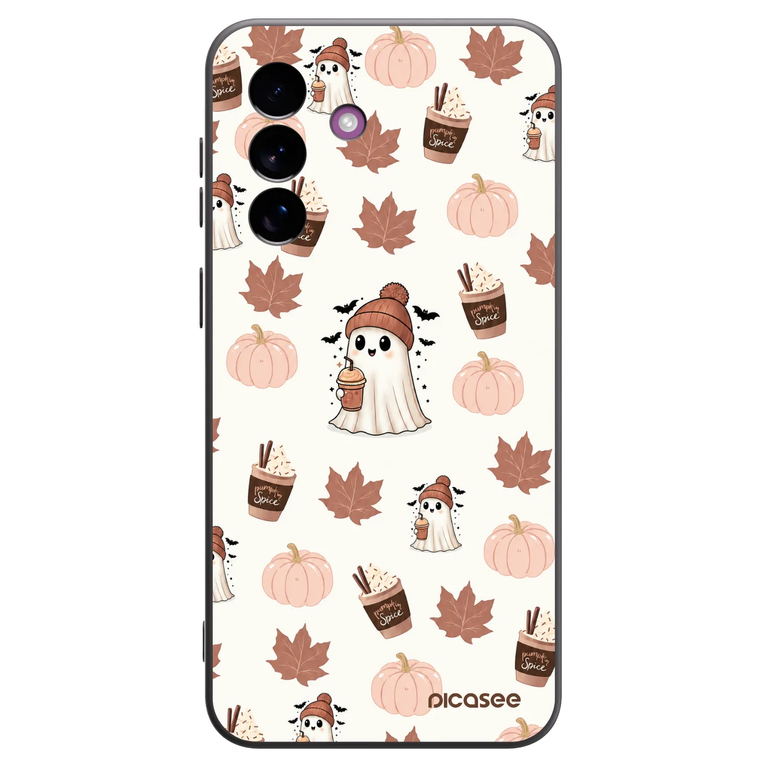Picasee silikonowe czarne etui na Samsung Galaxy A37 - Pumpkin spice