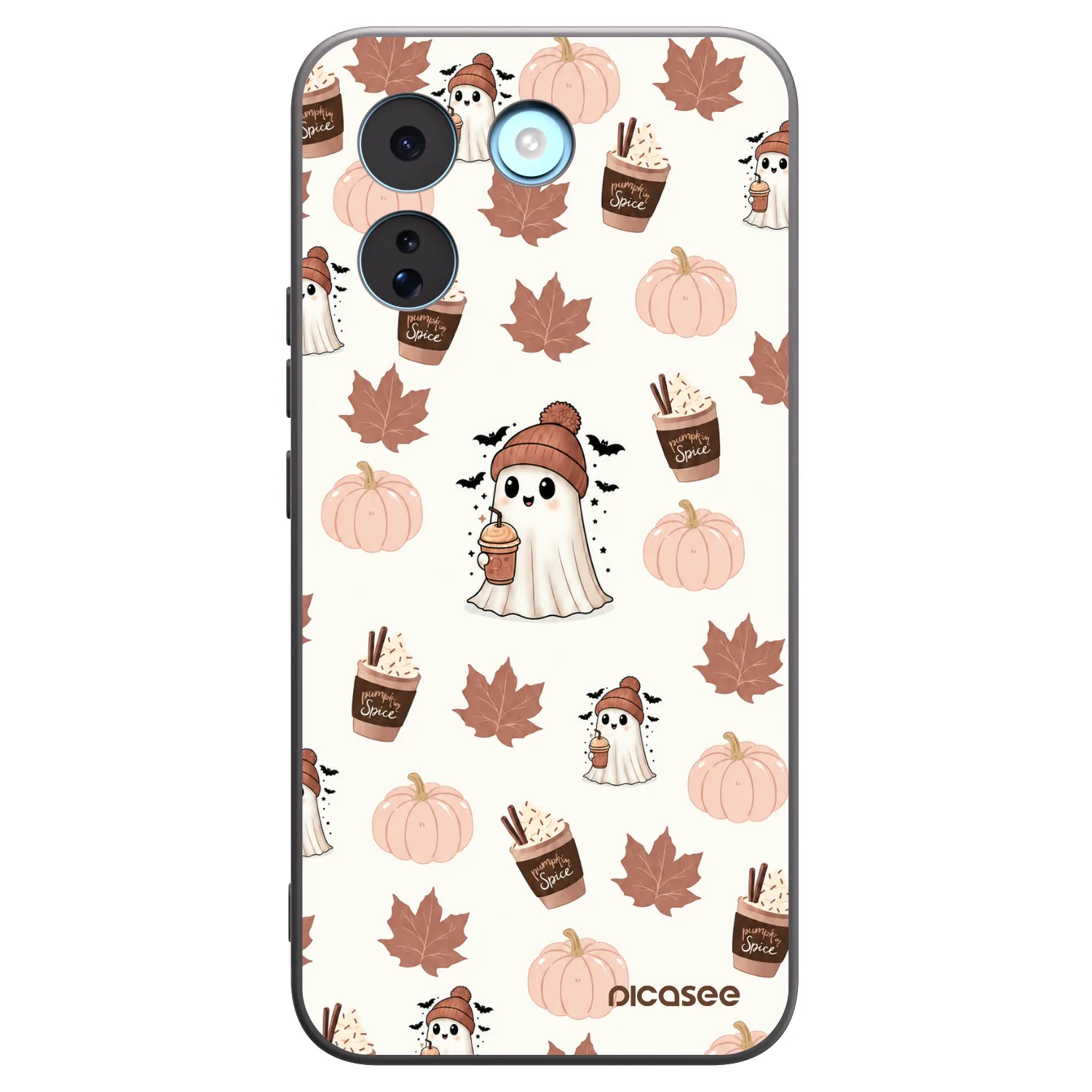 Picasee silikonowe czarne etui na Xiaomi Redmi Note 17 Pro MAX 5G - Pumpkin spice