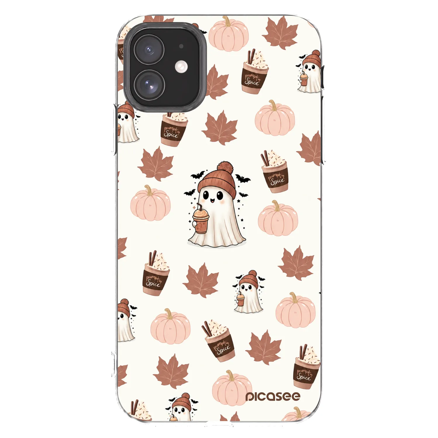 Picasee silikonowe przeźroczyste etui na Apple iPhone 11 - Pumpkin spice