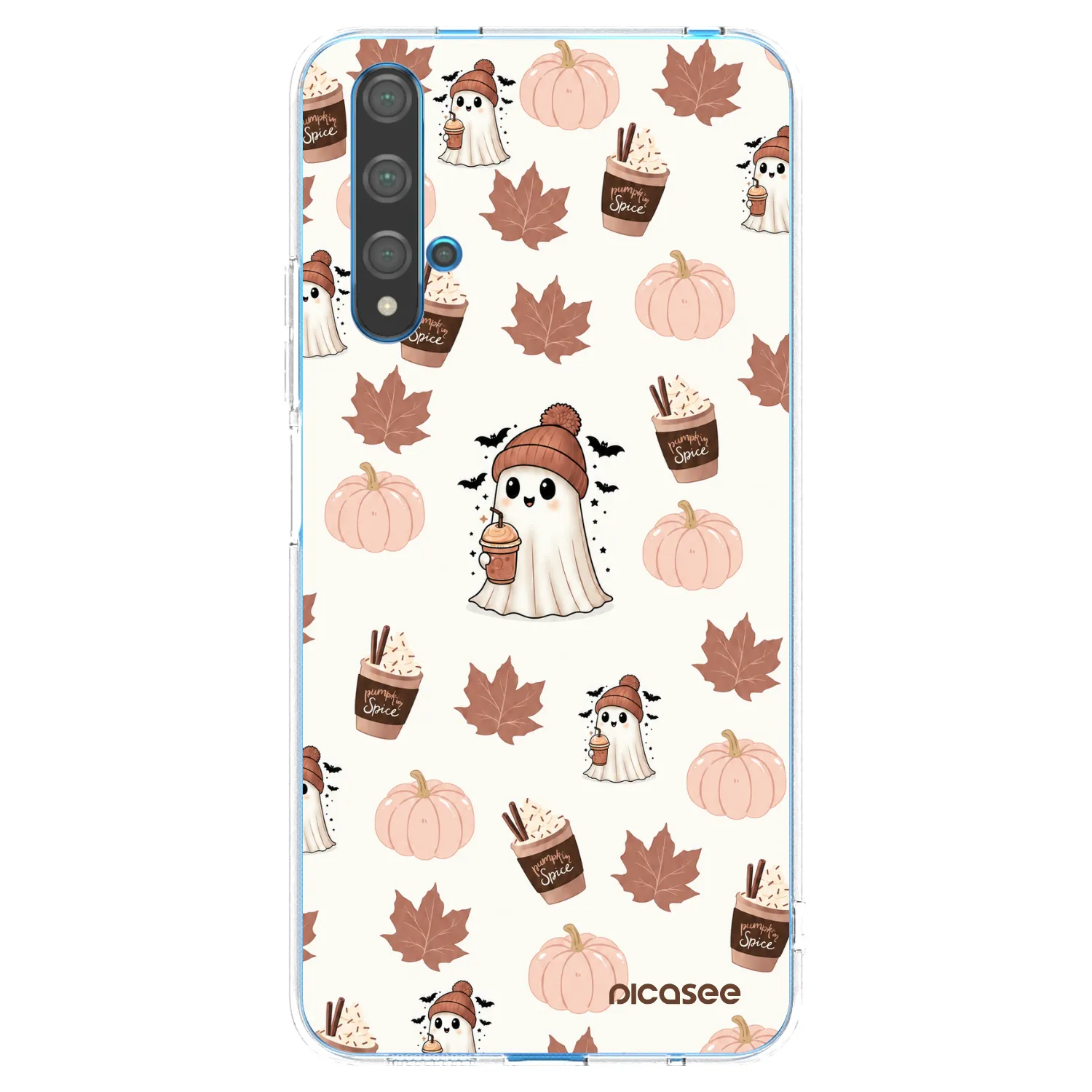 Picasee silikonowe przeźroczyste etui na Huawei Nova 5T - Pumpkin spice