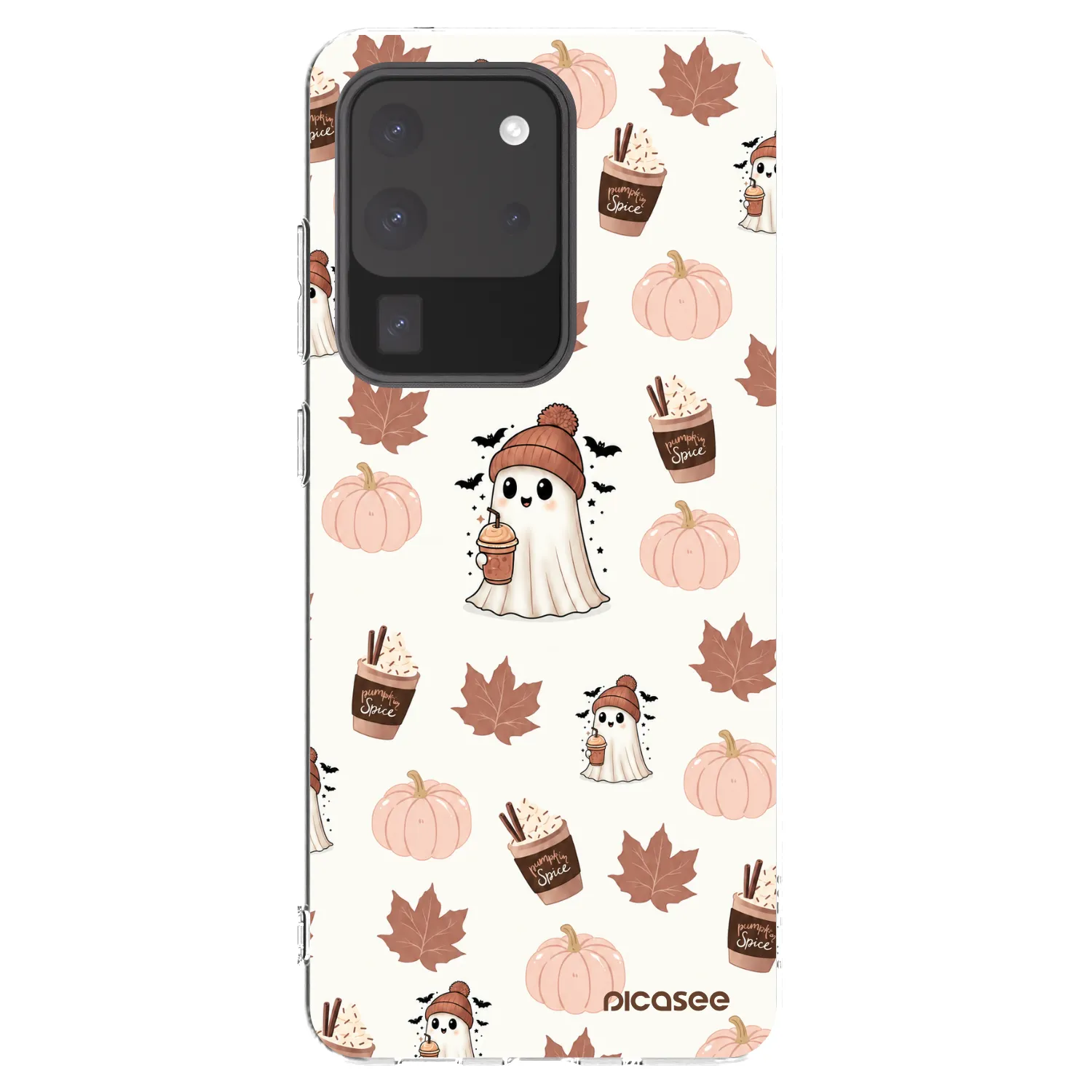 Picasee silikonowe przeźroczyste etui na Samsung Galaxy S20 Ultra 5G G988F - Pumpkin spice