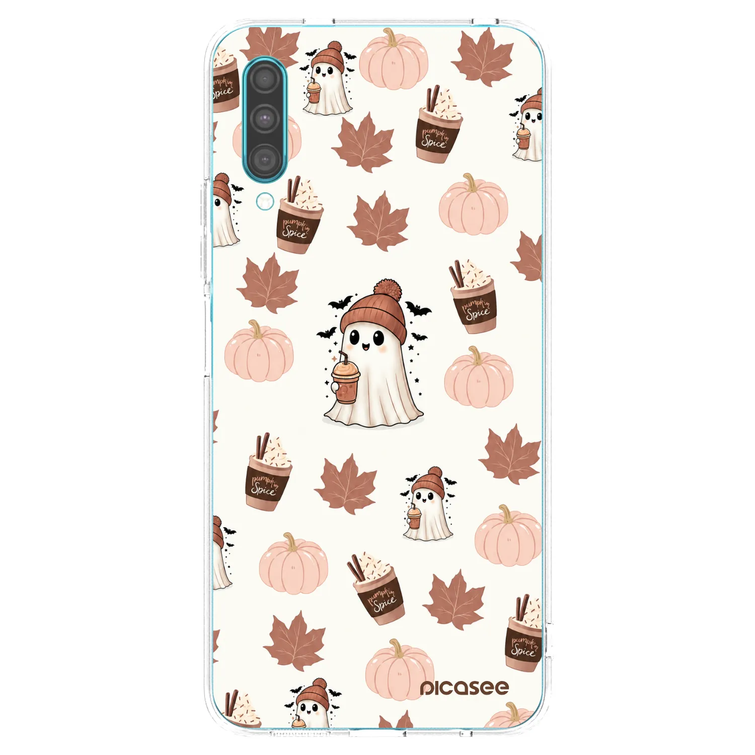 Picasee silikonowe przeźroczyste etui na Samsung Galaxy A30s A307F - Pumpkin spice