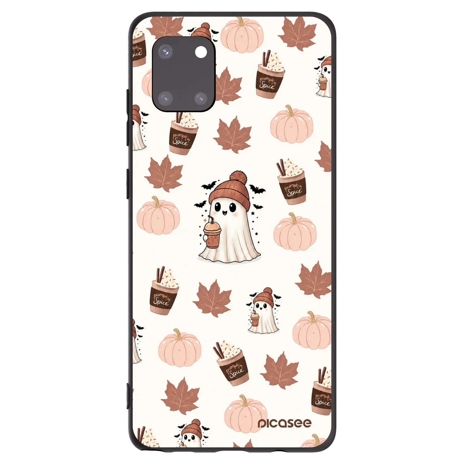 Picasee silikonowe czarne etui na Samsung Galaxy Note 10 Lite N770F - Pumpkin spice