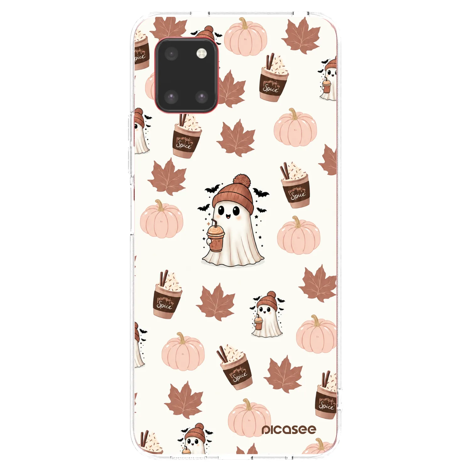 Picasee silikonowe przeźroczyste etui na Samsung Galaxy Note 10 Lite N770F - Pumpkin spice