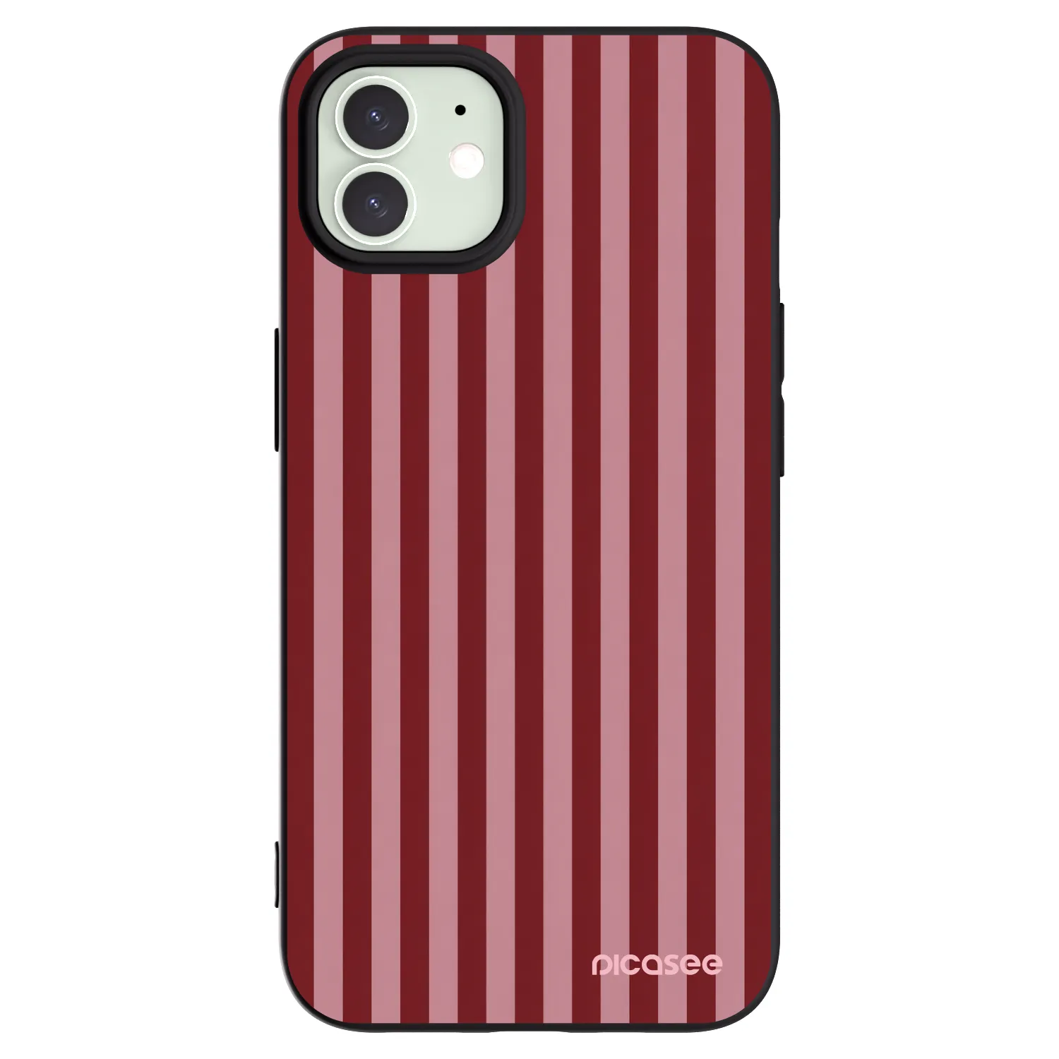 Picasee silikonowe czarne etui na Apple iPhone 12 - Dawn