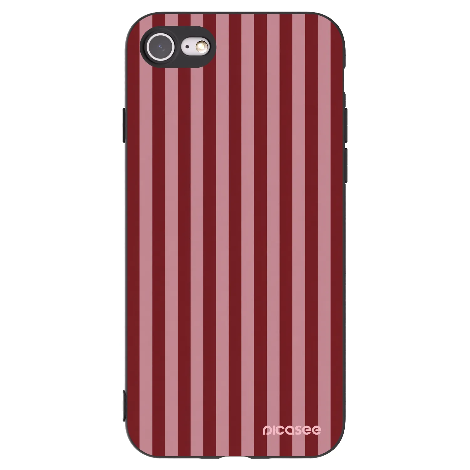 Picasee silikonowe czarne etui na Apple iPhone 8 - Dawn