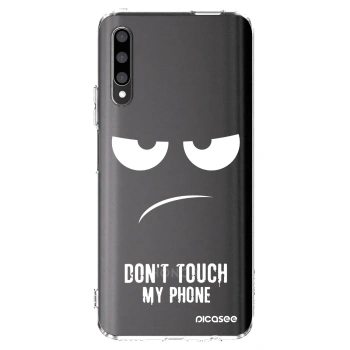 Picasee silikonowe przeźroczyste etui na Honor 9X Pro - Don't Touch My Phone