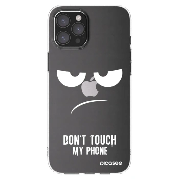 Picasee silikonowe przeźroczyste etui na Apple iPhone 12 Pro Max - Don't Touch My Phone