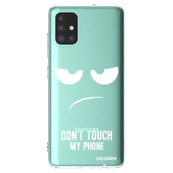 Picasee silikonowe przeźroczyste etui na Samsung Galaxy M31s - Don't Touch My Phone