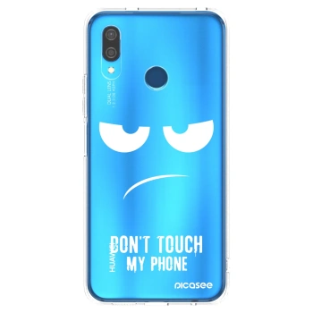 Picasee silikonowe przeźroczyste etui na Huawei P20 Lite - Don't Touch My Phone
