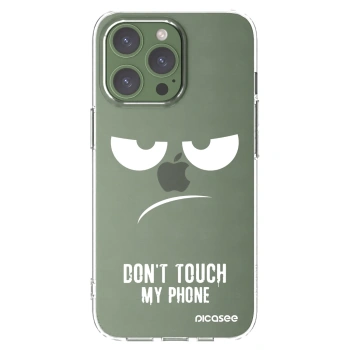 Picasee silikonowe przeźroczyste etui na Apple iPhone 13 Pro - Don't Touch My Phone