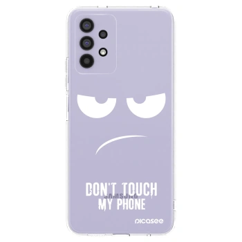 Picasee silikonowe przeźroczyste etui na Samsung Galaxy A32 4G SM-A325F - Don't Touch My Phone