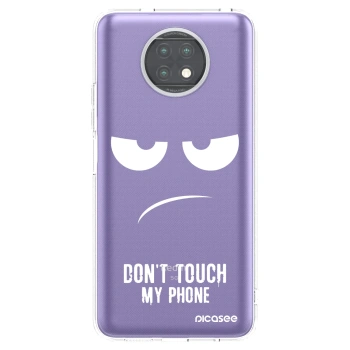 Picasee silikonowe przeźroczyste etui na Xiaomi Redmi Note 9T - Don't Touch My Phone