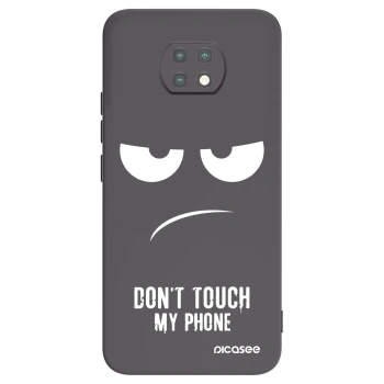 Picasee silikonowe czarne etui na Xiaomi Redmi Note 9T - Don't Touch My Phone