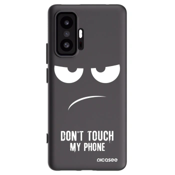 Picasee silikonowe czarne etui na Xiaomi 11T - Don't Touch My Phone
