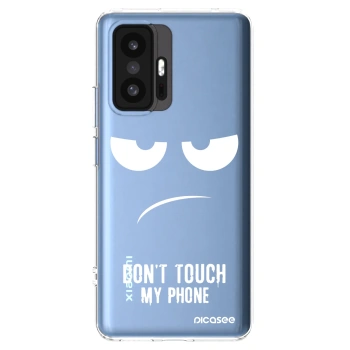 Picasee silikonowe przeźroczyste etui na Xiaomi 11T Pro - Don't Touch My Phone