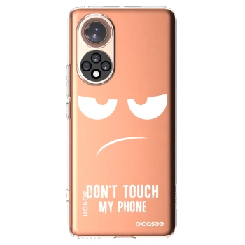Picasee silikonowe przeźroczyste etui na Honor 50 5G - Don't Touch My Phone
