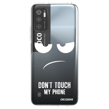 Picasee silikonowe przeźroczyste etui na Xiaomi Poco M3 Pro 5G - Don't Touch My Phone