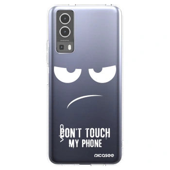 Picasee silikonowe przeźroczyste etui na Vivo Y72 5G - Don't Touch My Phone