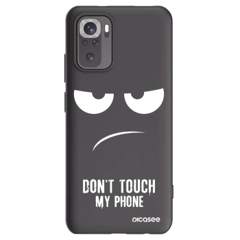 Picasee silikonowe czarne etui na Xiaomi Redmi Note 11S 4G - Don't Touch My Phone
