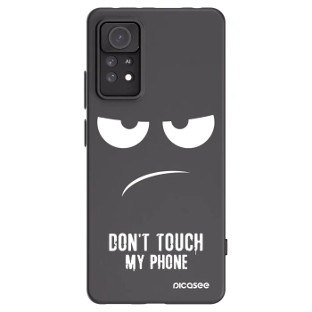 Picasee silikonowe czarne etui na Xiaomi Redmi Note 11 Pro 5G - Don't Touch My Phone