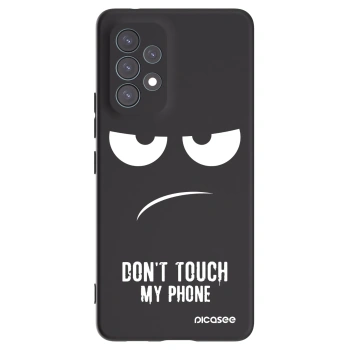 Picasee silikonowe czarne etui na Samsung Galaxy A53 5G A536 - Don't Touch My Phone