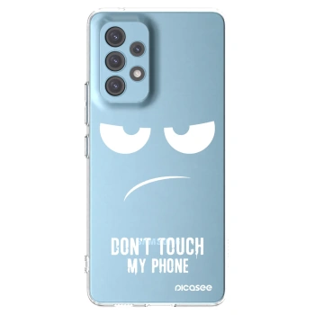 Picasee silikonowe przeźroczyste etui na Samsung Galaxy A53 5G A536 - Don't Touch My Phone