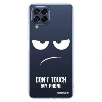Picasee silikonowe przeźroczyste etui na Samsung Galaxy M53 5G - Don't Touch My Phone