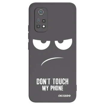 Picasee silikonowe czarne etui na Xiaomi Poco M4 Pro - Don't Touch My Phone