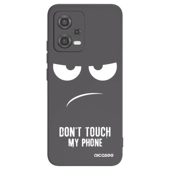 Picasee silikonowe czarne etui na Xiaomi Poco X5 - Don't Touch My Phone