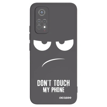 Picasee silikonowe czarne etui na Xiaomi Redmi Note 11S 5G - Don't Touch My Phone