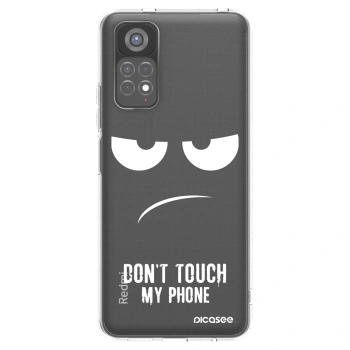 Picasee silikonowe przeźroczyste etui na Xiaomi Redmi Note 11S 5G - Don't Touch My Phone