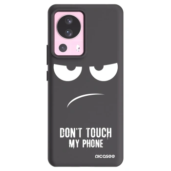 Picasee silikonowe czarne etui na Xiaomi 13 Lite - Don't Touch My Phone