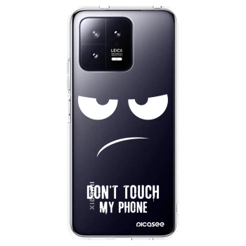 Picasee silikonowe przeźroczyste etui na Xiaomi 13 Pro - Don't Touch My Phone