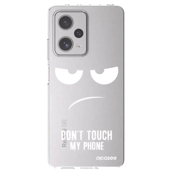 Picasee silikonowe przeźroczyste etui na Xiaomi Redmi Note 12 Pro+ 5G - Don't Touch My Phone