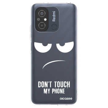 Picasee silikonowe przeźroczyste etui na Xiaomi Redmi 12C - Don't Touch My Phone