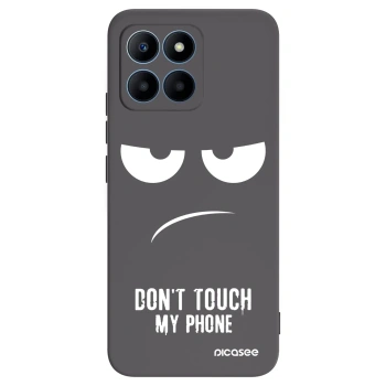 Picasee silikonowe czarne etui na Honor 70 Lite - Don't Touch My Phone