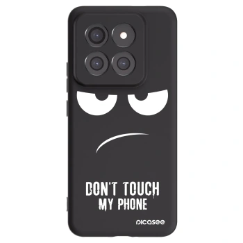 Picasee silikonowe czarne etui na Xiaomi 14 Pro - Don't Touch My Phone