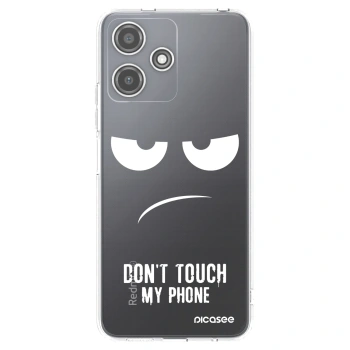 Picasee silikonowe przeźroczyste etui na Xiaomi Redmi 12 5G - Don't Touch My Phone