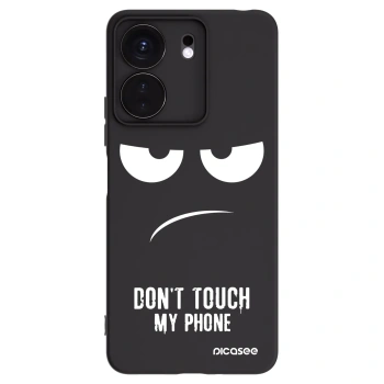 Picasee silikonowe czarne etui na Xiaomi Redmi 13C 4G - Don't Touch My Phone