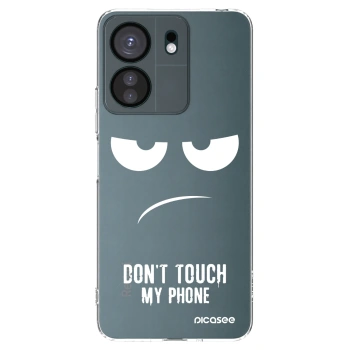 Picasee silikonowe przeźroczyste etui na Xiaomi Redmi 13C 4G - Don't Touch My Phone